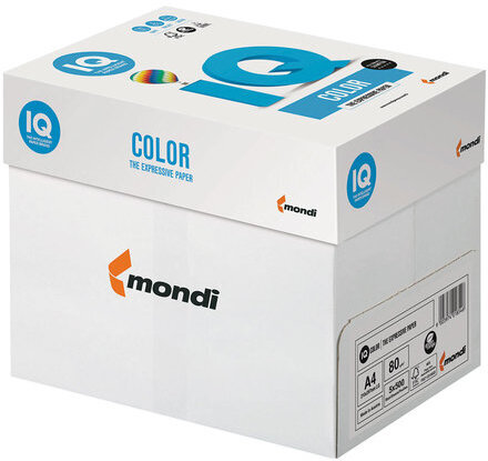 Бумага цветная IQ color, А4, 80 г/м2, 500 л., пастель, светло-зеленая, GN27