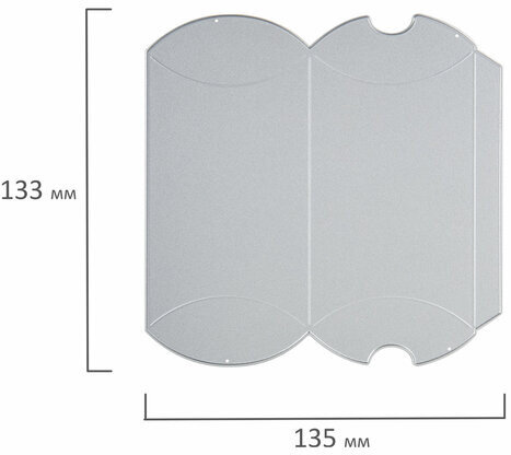Нож "Коробочка-конверт" для Машинки для вырубки и тиснения ОС-5, 135х133 мм, ОСТРОВ СОКРОВИЩ, 663818, 861-104-015
