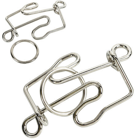 Головоломки металлические большие ЗОЛОТАЯ СКАЗКА, набор 6 штук, MEDIUM level, 664926