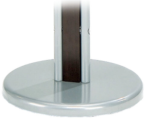 Вешалка-стойка костюмная СН-4089, 1090х470х280 мм, металл и дерево, темный орех и серебро