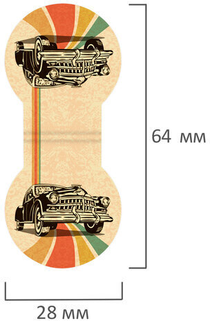Закладки для книг МАГНИТНЫЕ, "AUTO", набор 6 шт., 32х28 мм, BRAUBERG, 113167