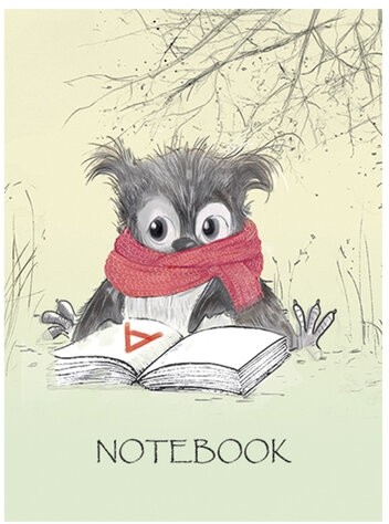 Блокнот МАЛЫЙ ФОРМАТ (75x105 мм), А7, 40 л., гребень, фольга, TWIN лак, клетка, "МИКС 5" (6 видов), 099104