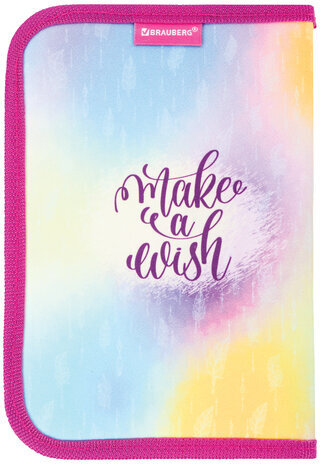 Пенал BRAUBERG, 1 отделение, полиэстер, 21х14 см, "Plumage", 270304