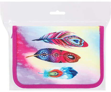 Пенал BRAUBERG, 1 отделение, полиэстер, 21х14 см, "Plumage", 270304