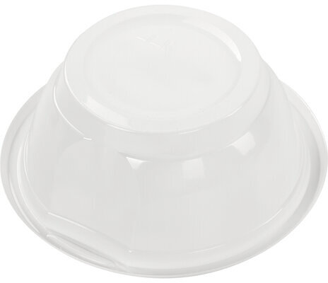 Одноразовые тарелки суповые, КОМПЛЕКТ 50 шт., 0,6 л, СТАНДАРТ, белые, ПП, холодное/горячее, LAIMA, 606710