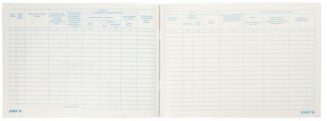 Журнал кассира-операциониста, форма КМ-4, 48 л., картон, типографский блок, А4 (203х285 мм), STAFF, 130232