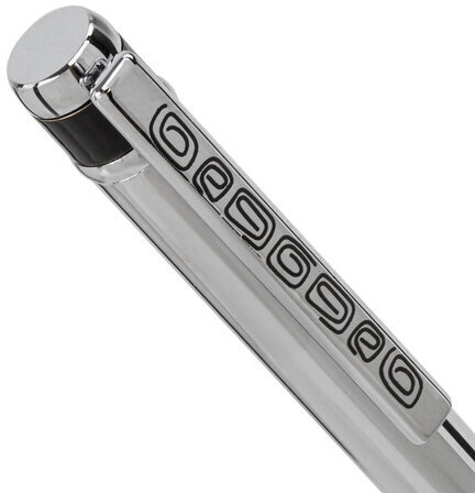 Ручка подарочная шариковая GALANT "ACTUS", корпус серебристый с черным, детали хром, узел 0,7 мм, синяя, 143518