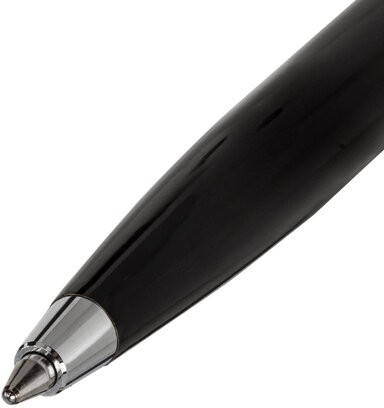 Ручка подарочная шариковая GALANT "ACTUS", корпус серебристый с черным, детали хром, узел 0,7 мм, синяя, 143518