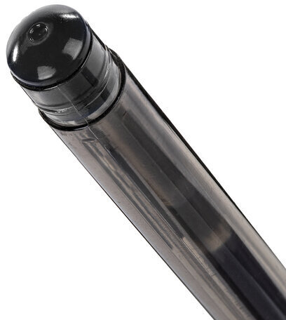 Ручка гелевая с грипом STAFF "Basic" GP-677, ЧЕРНАЯ, корпус тонированный, узел 0,5 мм, линия письма 0,35 мм, 143677