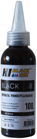 Чернила HI-BLACK для BROTHER (Тип B) универсальные, черные, 0,1 л, водные, 1507010392U