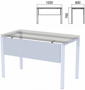 Царга к столам на металлокаркасе "Арго", шириной 1200 мм, серый