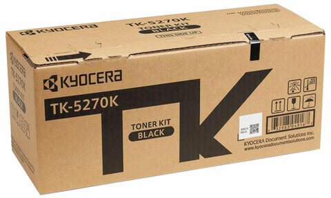 Тонер-картридж KYOCERA (TK-5270K) M6230cidn/M6630cidn/P6230cdn, черный, оригинальный, ресурс 8000 страниц, 1T02TV0NL0