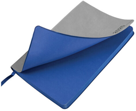 Ежедневник датированный 2025, А5, 138x213 мм, BRAUBERG "Metropolis Mix", под кожу гибкий, серый, 115862