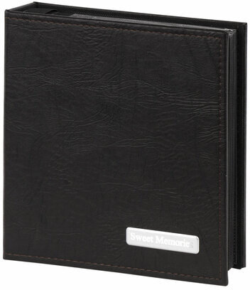 Фотоальбом BRAUBERG на 200 фото 10х15 см, под фактурную кожу, индивидуальный бокс, тёмно-коричневый, 391116