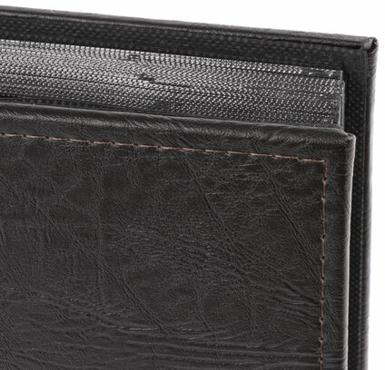 Фотоальбом BRAUBERG на 200 фото 10х15 см, под фактурную кожу, индивидуальный бокс, тёмно-коричневый, 391116