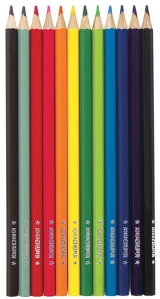 Карандаши цветные акварельные ЮНЛАНДИЯ "ЮНЫЙ ВОЛШЕБНИК", 12 цветов, шестигранные, заточенные, 181402