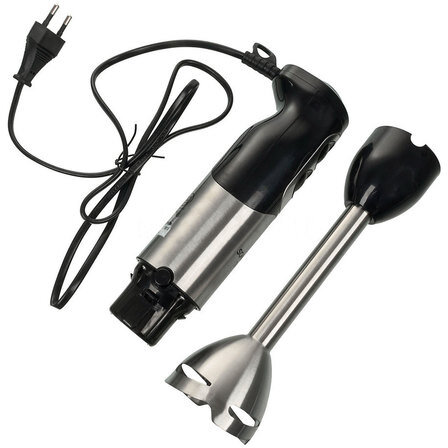 Блендер погружной SCARLETT SC-HB42K01, 1000 Вт, 5 режимов, измельчитель, венчик, стакан, черный