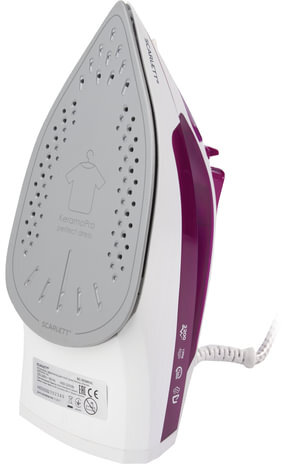 Утюг SCARLETT SC-SI30K25, 2200 Вт, керамическое покрытие, антинакипь, самоочистка, розовый