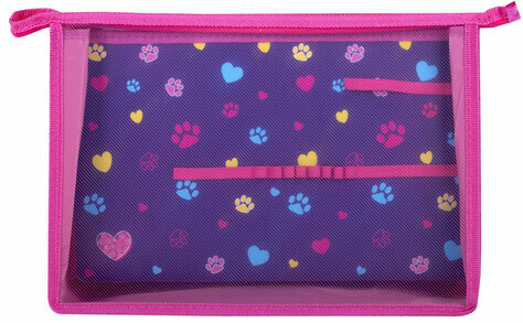 Папка для труда на молнии BRAUBERG А4, 2 отделения, органайзер, "Playing kitty", 270976