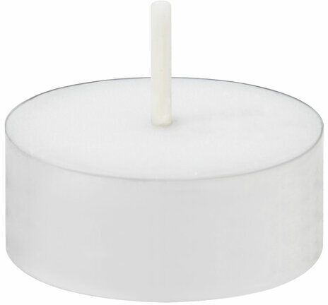 Свечи чайные Maxi Life, до 8 часов горения, вес 21 г, КОМПЛЕКТ 50 шт., в гильзе, LAIMA, 609202