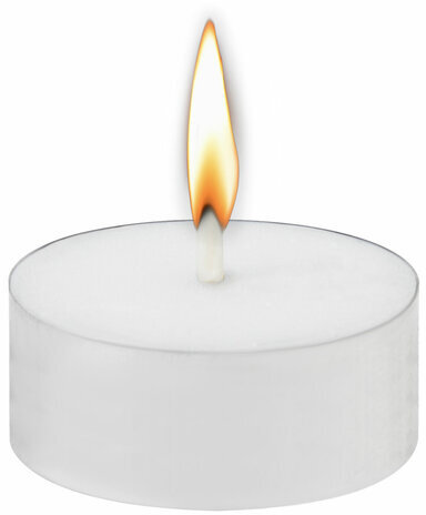 Свечи чайные Maxi Life, до 8 часов горения, вес 21 г, КОМПЛЕКТ 50 шт., в гильзе, LAIMA, 609202