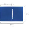 Папка с пластиковым скоросшивателем BRAUBERG "Office", синяя, до 100 листов, 0,5 мм, 222644