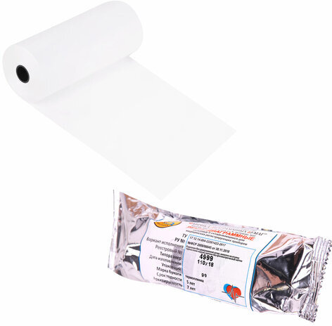 Бумага для УЗИ в рулоне 110 мм х 18 м, КОМПЛЕКТ 10 шт., глянцевая (аналог UPP-110HG), 4999