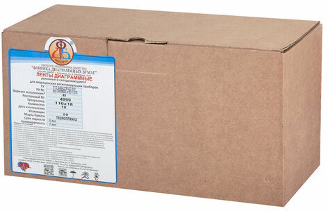 Бумага для УЗИ в рулоне 110 мм х 18 м, КОМПЛЕКТ 10 шт., глянцевая (аналог UPP-110HG), 4999