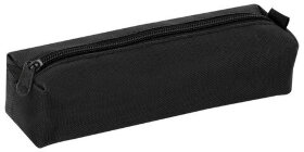 Пенал-тубус ПИФАГОР на молнии, текстиль, черный, 20х5 см, 104390