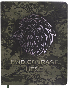 Дневник 1-11 класс 48 л., кожзам (гибкая), печать, фольга, BRAUBERG, &quot;Хищник&quot;, 106177