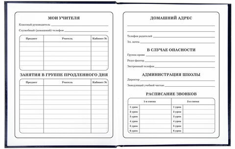Дневник 1-4 класс 48 л., твердый, ЮНЛАНДИЯ, глянцевая ламинация, с подсказом, "Universe", 106351.