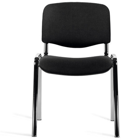 Стул STAFF "Iso Lite CF-008", хром, ткань черная (С-11), 532565