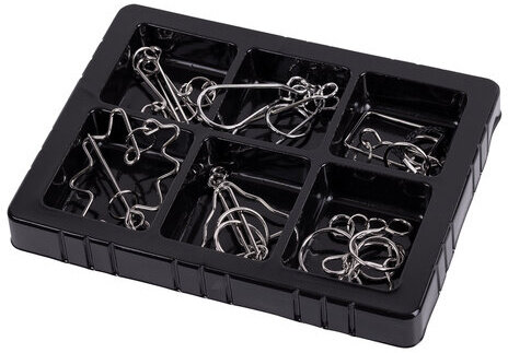 Головоломки металлические большие ЗОЛОТАЯ СКАЗКА, набор 6 штук, HIGH level, 664927