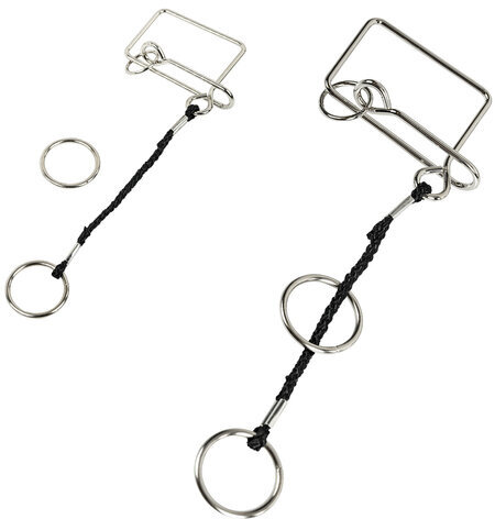 Головоломки металлические большие ЗОЛОТАЯ СКАЗКА, набор 6 штук, HIGH level, 664927