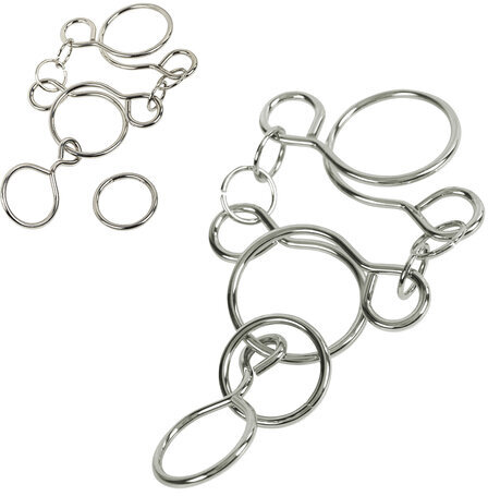 Головоломки металлические большие ЗОЛОТАЯ СКАЗКА, набор 6 штук, HIGH level, 664927