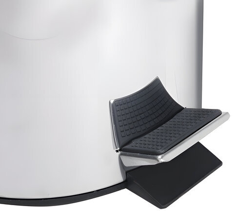 Ведро-контейнер для мусора (урна) с педалью LAIMA "Classic", 20 л, зеркальное, нержавеющая сталь, со съемным внутренним ведром, 232262