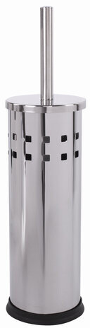 Ерш для унитаза LAIMA, с подставкой, нержавеющая сталь, зеркальный, 601616