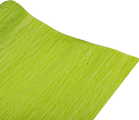 Бумага гофрированная/креповая, 110 г/м2, 50х250 см, светло-зеленая, в рулоне, ОСТРОВ СОКРОВИЩ, 112539