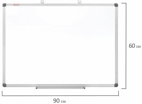 Доска магнитно-маркерная 60х90 см, алюминиевая рамка, BRAUBERG "Extra", 237554
