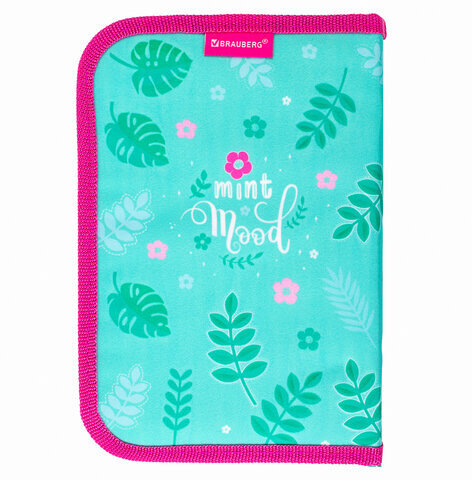 Пенал BRAUBERG, 1 отделение, 1 откидная планка, полиэстер, 21х14 см, "Koala", 270307