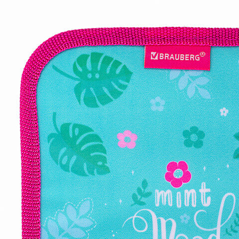 Пенал BRAUBERG, 1 отделение, 1 откидная планка, полиэстер, 21х14 см, "Koala", 270307