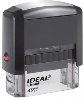 Штамп стандартный "КОПИЯ ВЕРНА, подпись", оттиск 38х14 мм, синий, TRODAT IDEAL 4911 DB-3.42, 161490