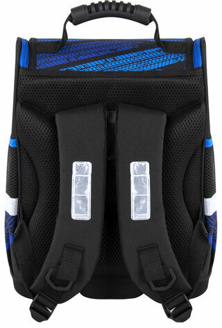 Ранец ЮНЛАНДИЯ WISE, 1 отделение, 3 кармана, устойчивое дно, "Speed race", 37x29х15 см, 271398