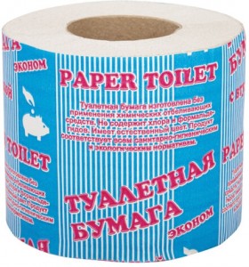 Бумага туалетная бытовая, 30 м, на втулке (эконом), М-2