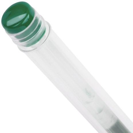 Ручка гелевая с грипом STAFF "EVERYDAY" GP-194, ЗЕЛЕНАЯ, корпус прозрачный, узел 0,5 мм, линия письма 0,35 мм, 141825