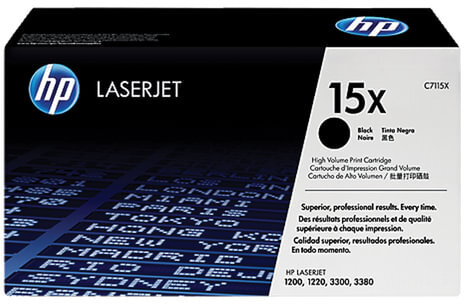 Картридж лазерный HP (C7115X) LaserJet 1200/3300/3380, №15X, оригинальный, ресурс 3500 страниц