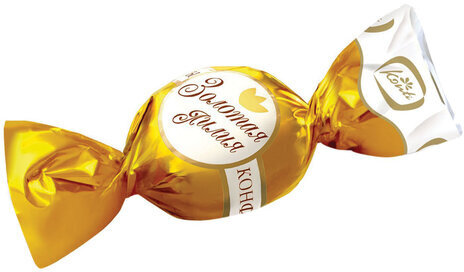 Конфеты шоколадные ЗОЛОТАЯ ЛИЛИЯ на основе тоффи, со сгущенным молоком, 1000 г, пакет, 16511