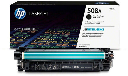 Картридж лазерный HP (CF360A) LaserJet Pro M552/M553, №508A, черный, оригинальный, ресурс 6000 страниц