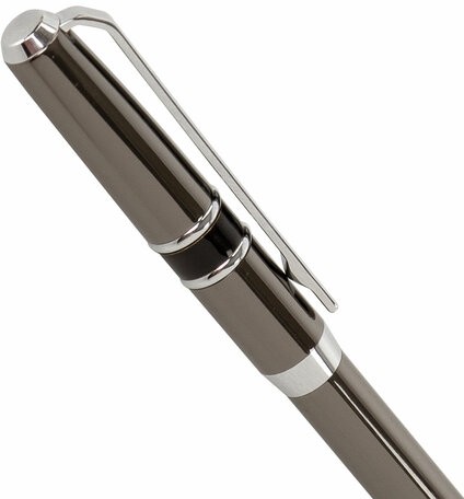 Ручка подарочная шариковая GALANT "SFUMATO", корпус оружейный металл, детали хром, узел 0,7 мм, синяя, 143519