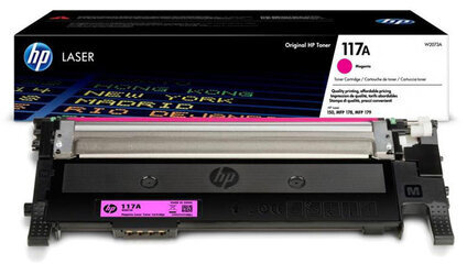 Картридж лазерный HP (W2073A) для HP Color Laser 150a/nw/178nw/fnw, №117A, пурпурный, оригинальный, ресурс 700 страниц
